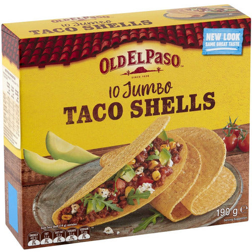 Old El Paso Taco Shells Jumbo 10 pkt