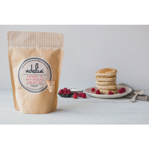 Adelia Raspberry & White Chocolate Pancake Mix 450g