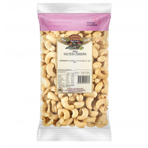 Yummy Snack Foods Salted Cashews 500g